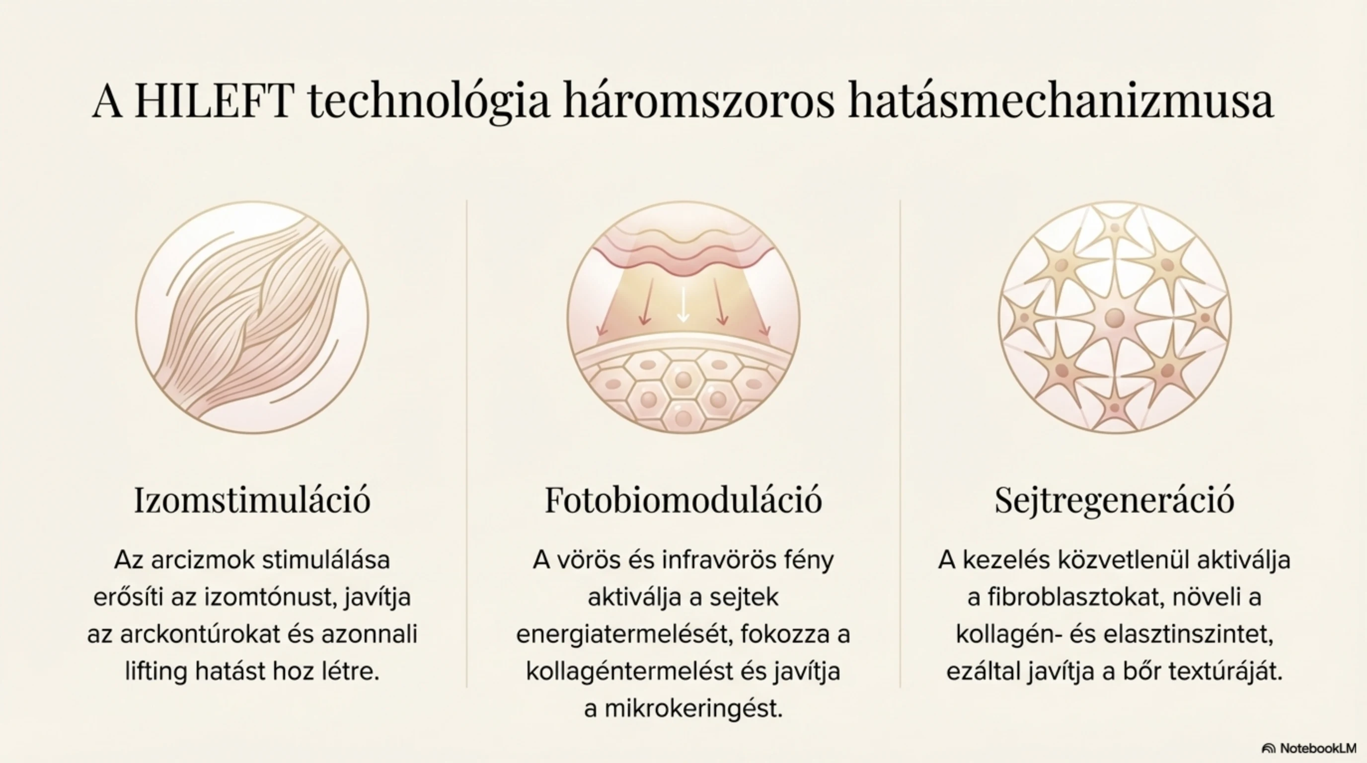 A HILEFT technológia háromszoros hatásmechanizmusa